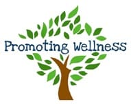 Tree with text "Promoting Wellness" design.