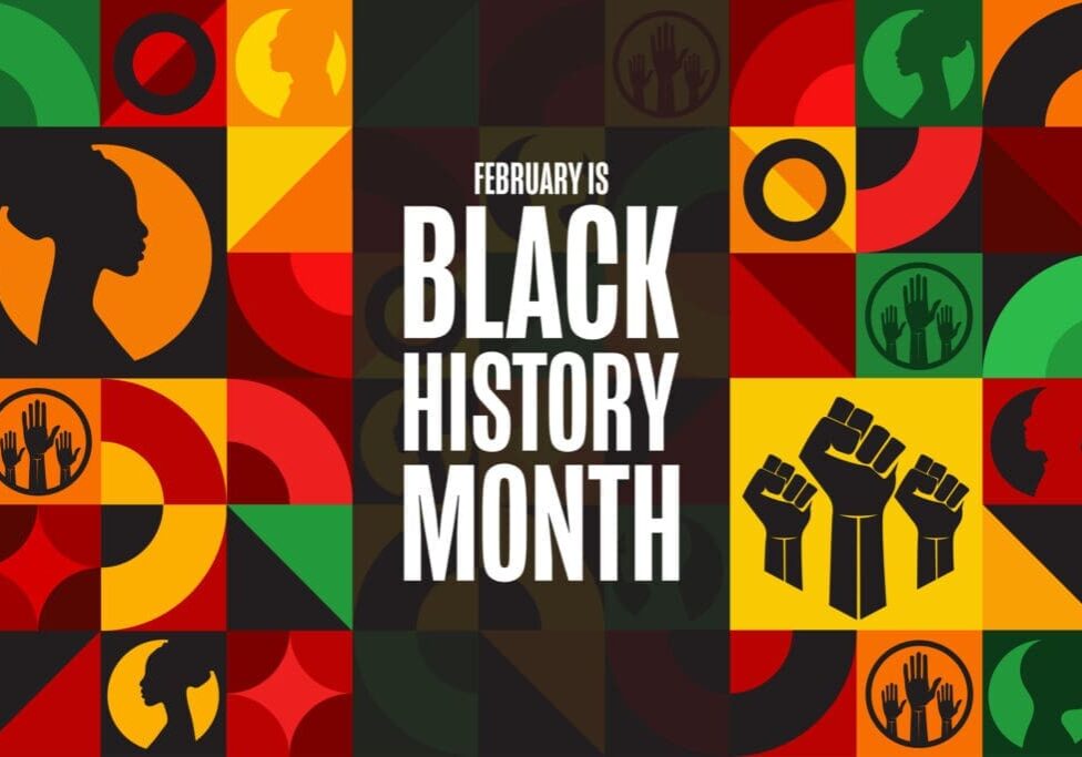 Black History Month celebration graphic.